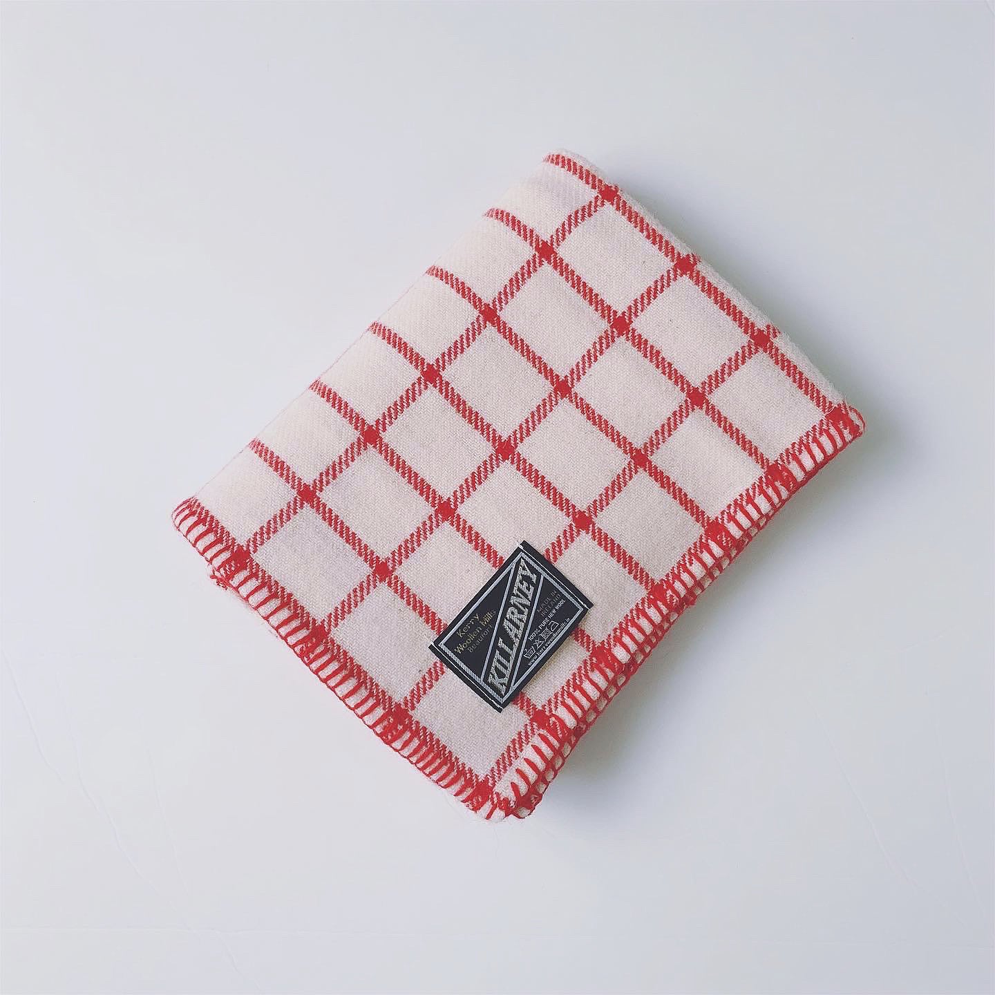 Kerry woollen mills / ウールブランケット (red) | Junge Blätter